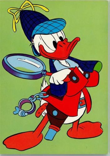 Nr. 126-4 Donald mit Lupe als Detektive