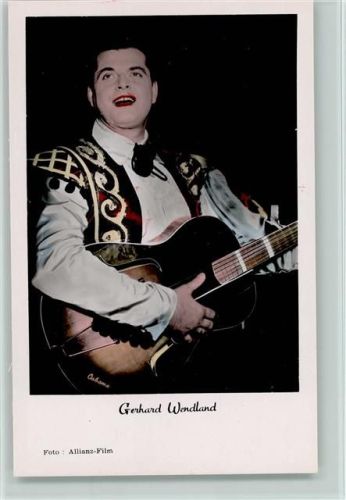 Gerhard Wendland mit Gitarre Foto AK Schlagersänger
