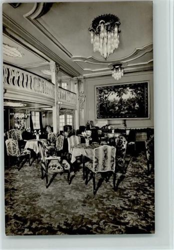 Dampfer New York - Interieur Halle 1 Klasse - Innenansicht