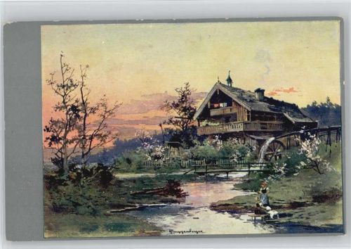 Wassermühle - Wäsche waschen -