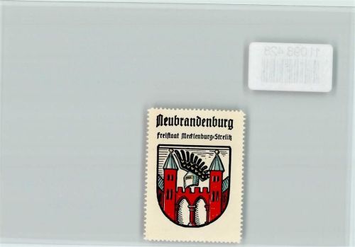Neubrandenburg Vignette Wappen Kaffee Hag ca 1920-1940