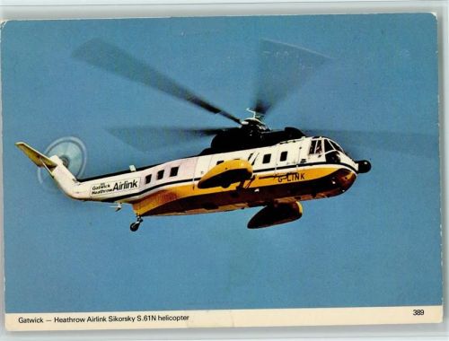Gatwick - Heathrow Airlink Sikorsky S.61N Helicopter - Skiltons Series Nr. 389 AK Hubschrauber