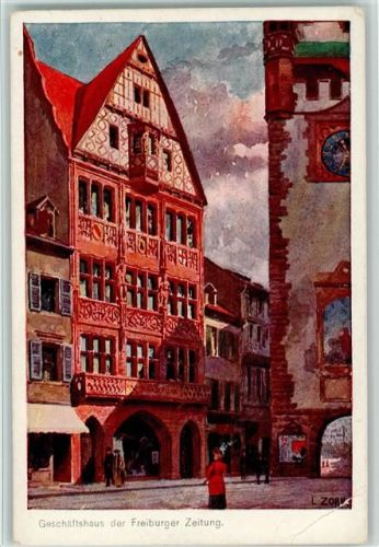 Freiburg Haus der Freiburger Zeitung sign Zorn