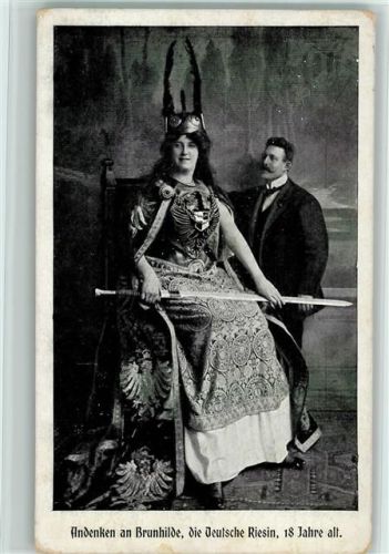 Brunhilde, die deutsche Riesin ca 1918 AK Riese