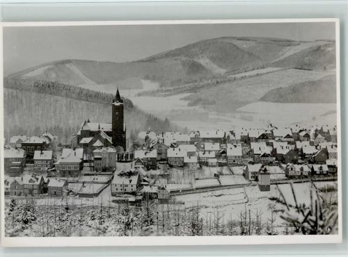 57392 W5948 Schmallenberg - Winter - Schöne Teilansicht Foto AK
