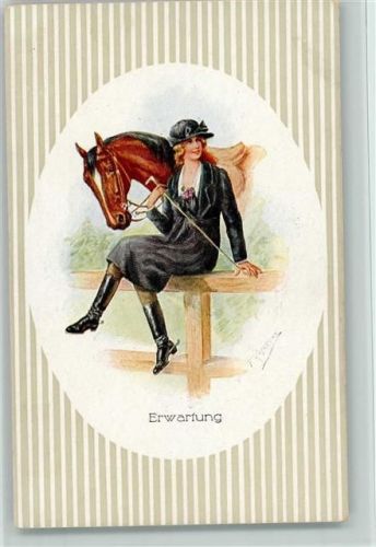 In Erwartung - Frau im Reiterdress sign Usabal? Reiten