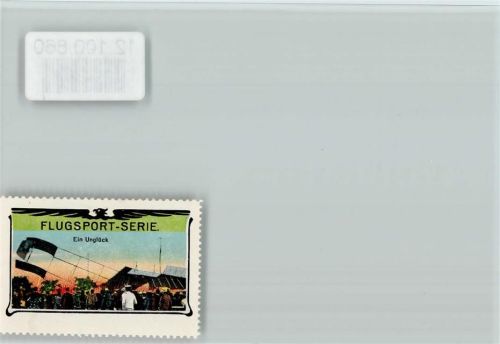 Reklamemarke - Flugsport Serie - Ein Unglück