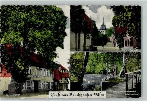 27305 W2814 Bruchhausen-Vilsen - Hotel Dorgeloh Bahnhofsstraße Mühlenteich Heiligenberg