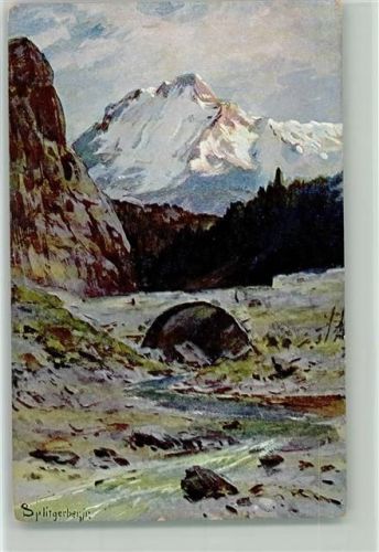Serie HSM "Alpen II - sign Splitgerber, 1900 Landschaft in den Bergen