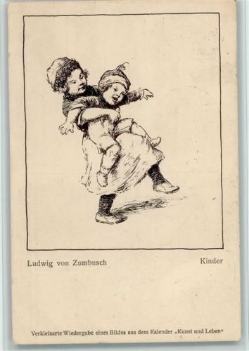 Aus dem Kalender " Kunst und Leben - Kinder 1921 AK