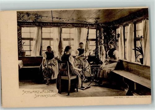 Schwarzwald Spinnstube 1900 AK Berufe