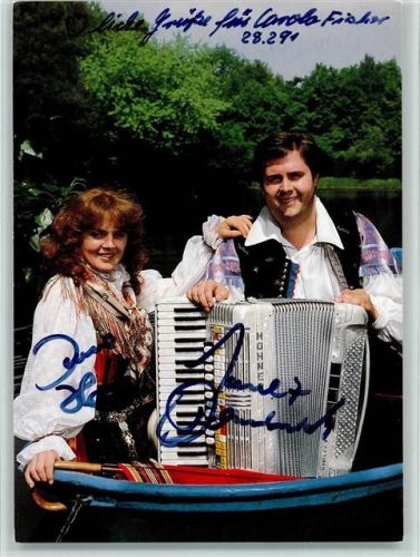 Oberkrainer Duo Volksmusik Original Autogramm