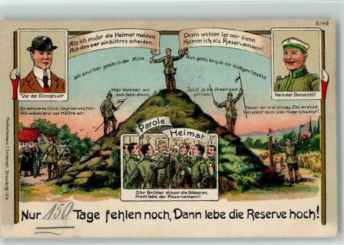 1911 nur 150 Tage fehlen noch, vor der Dienstzeit - nach der Dienstzeit