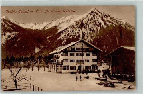 Neuhaus 1915 Terofals Gasthaus Zur Post Winter