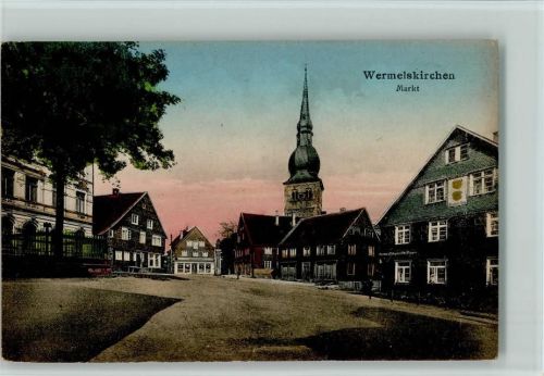 Wermelskirchen Marktplatz ca 1914 AK