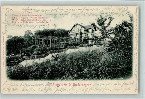 Dresden 1900 Ortsansicht Staffelstein Niederpoyritz