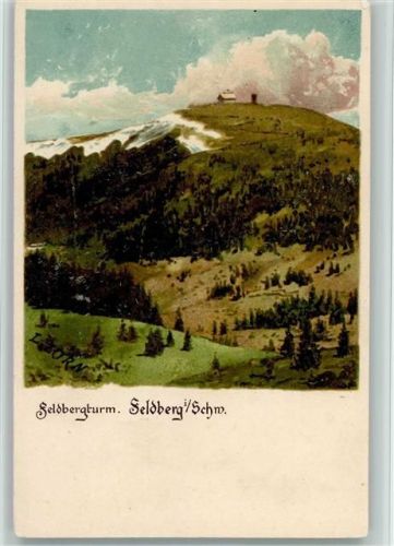 Feldberg Feldbergturm , litho ca 1913 AK