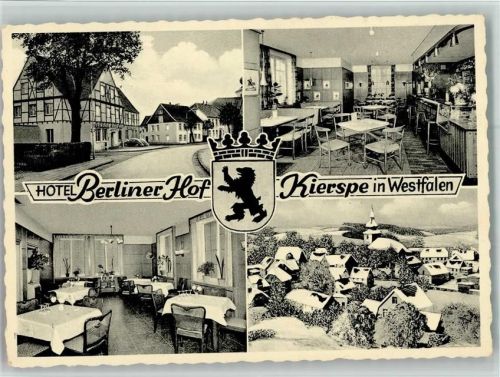 Kierspe Hotel Winter Wappen Union Bier