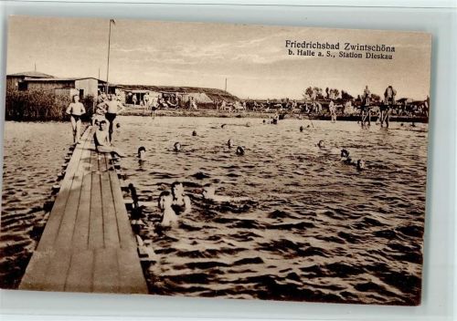 Zwintschöna 1926 Friedrichsbad, Freibad , gute Erhaltung AK