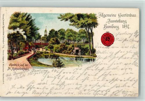 Hamburg 1897 Nr. 10 Offiz. Karte 1897 - Kunstverlag Rosenblatt AK