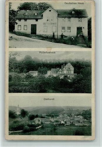 56355 W5428 Diethardt 1928 - Deutsches Haus, Hubertushaus AK