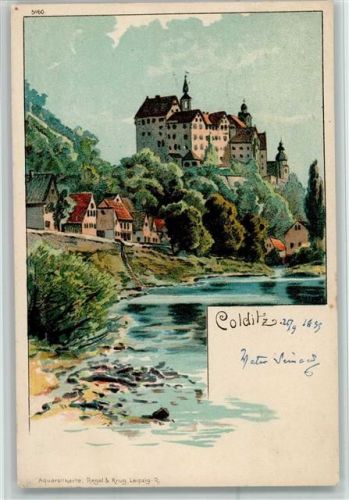 Colditz 1899 Ortsansicht