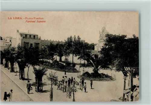 La Linea 1914 - Plaza Farinas , gute Erhaltung AK