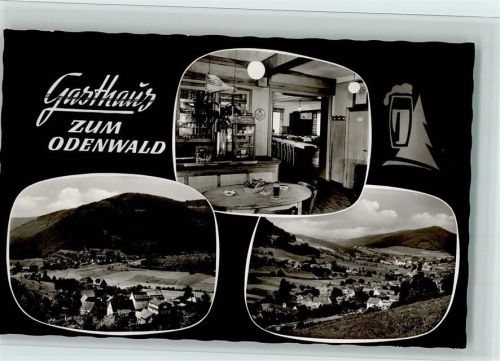 Unter-Schönmattenwag Blick auf Unterschönmattenwag Gasthof Pension Zum Odenwald Innenaufnahme Gastraum 3-Bildaufnahme
