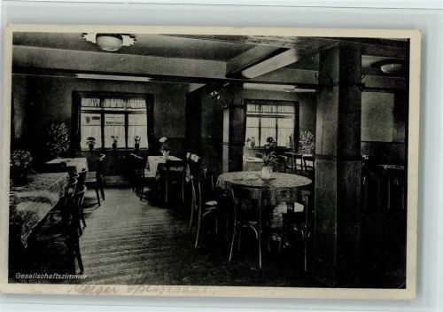 Usingen 1943 Gasthof Adler Innenansicht, gute Erhaltung AK Feldpoststempel WK II Reservelazarett Bad Homburg