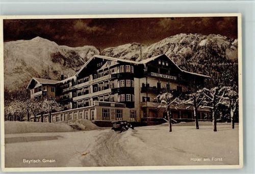 Bayerisch Gmain Hotel am Forst Winteraufnahme
