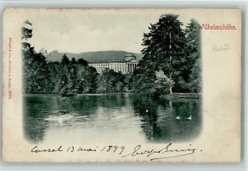 Kassel 1899 Reliefdruck Wilhelmshöhe