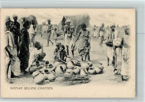 Woman selling Chatties Marktszene