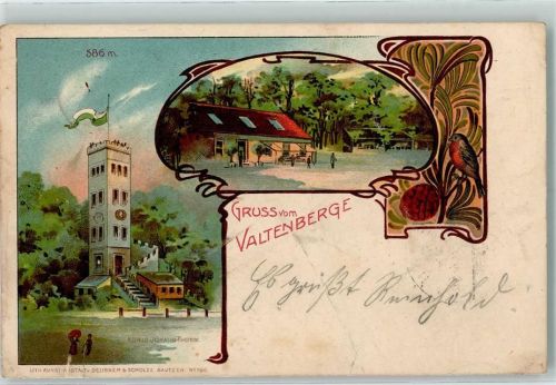 Neukirch 1903 König Johann-Turm Valtenberg Künstlerkarte