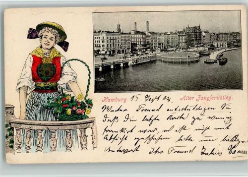 Hamburg 1904 Alter Jungfernstieg