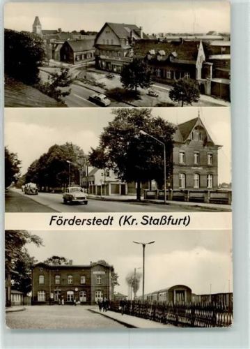 Förderstedt Magdeburg-Leipziger Straße Postamt Bahnhof