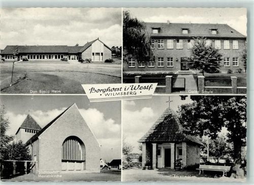 Borghorst Don Bosco Heim Von Galen Schule Marienkirche Ehrenmal