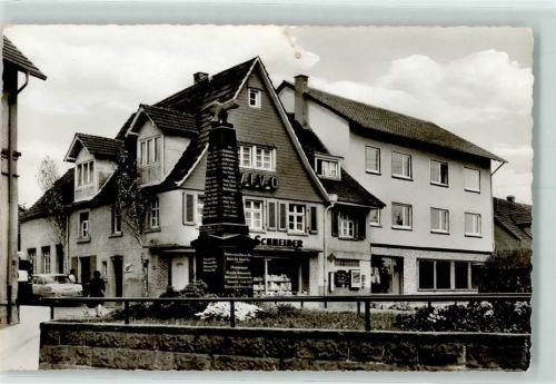 69251 W6901 Gaiberg , Baden Gebrauchsspuren Cafe Pension Schneider Ehrenmal
