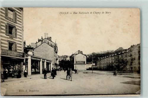 Tulle Rue Nationale et Champ de Mars