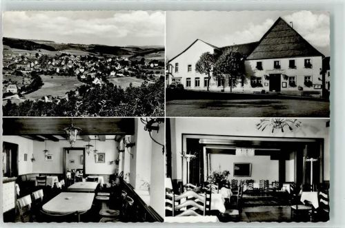 Herscheid Gasthaus zum Adler Schaukasten Gastraum