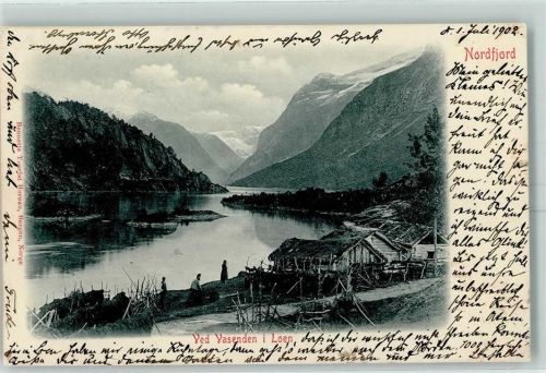 Nordfjord 1902 Ved Vasenden i Loen