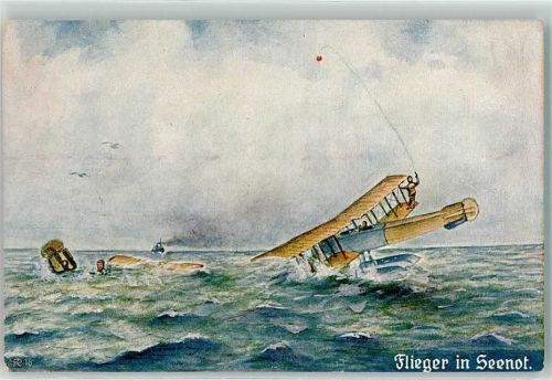 Flieger in Seenot WK I AK