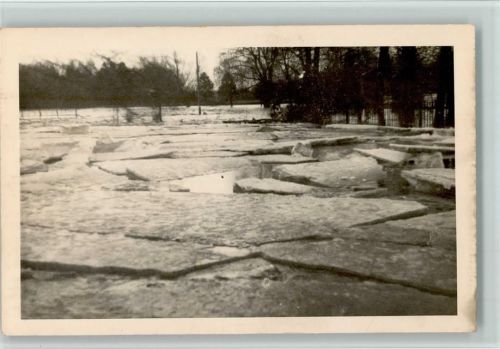 Großdeuben Hochwasser, gefroren, Eisschollen,