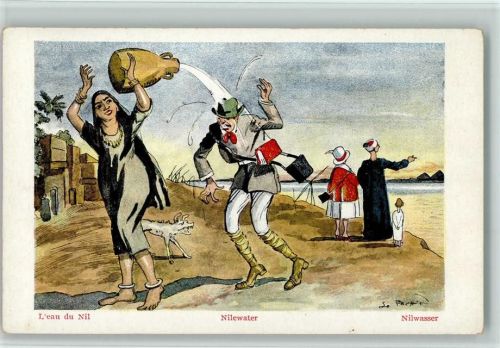 1919 Serie Cairo Humor - Nilwasser , Fotoapparat AK