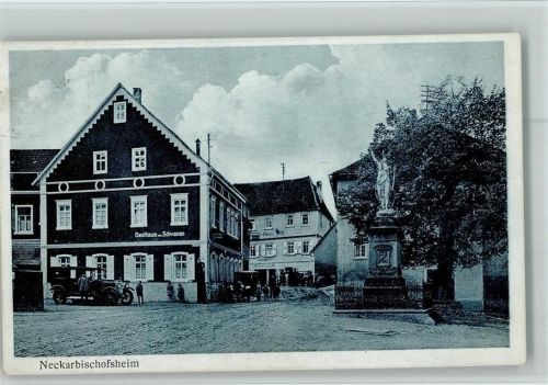 Neckarbischofsheim Ortsansicht Denkmal Gasthaus Zum Schwanen