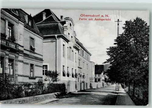 Oberndorf 1910 Partie mit Amtsgericht