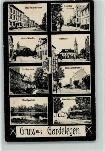 Gardelegen Stendalerstraße Schillerstraße Nicolaikirche Rathaus Stadtmauer Bahnhofstraße Stadtgraben Stendalertor