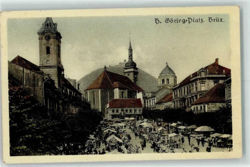 Most Herrman Göring Platz Kirche Marktszene