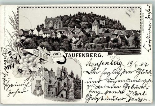 Staufenberg 1904 Gruss aus Verlag Metz 2171 AK