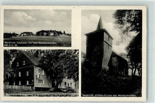 Rennerod Neukirch Gasthaus Herbig VW-Käfer Älteste Kirche d. Westerwaldes