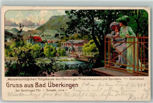 73337 W7347 Bad Überkingen 1905 - Wasserschlößchen Dianabad